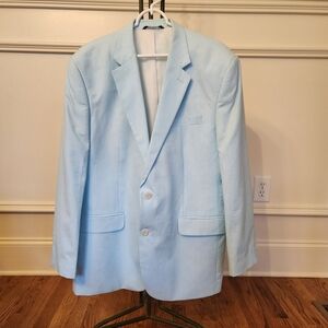 Croft & Barrow Light Teal Blue and White Men's Blazer